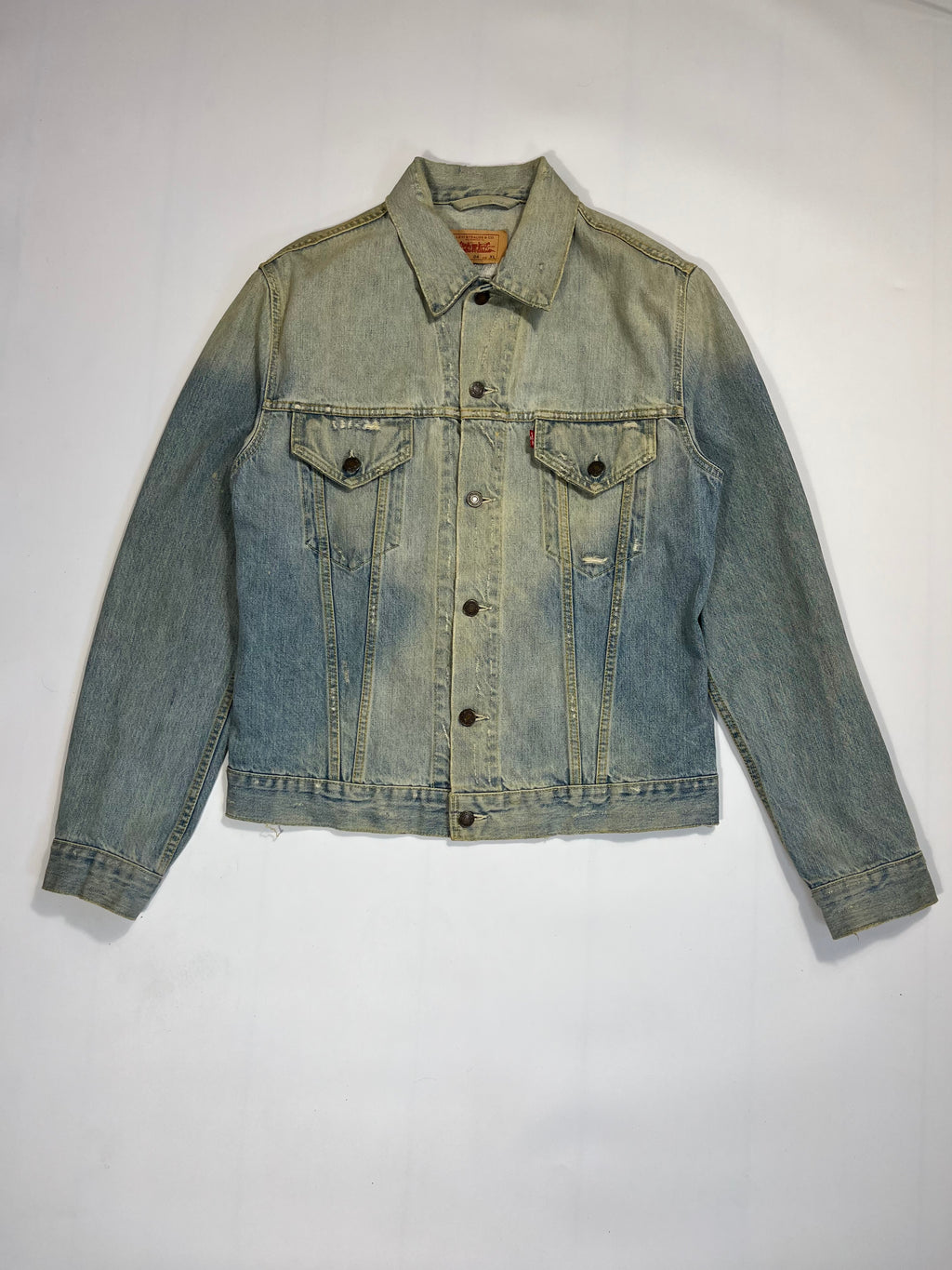 levis washed out light blue/sand trucker jacket 2004 XL